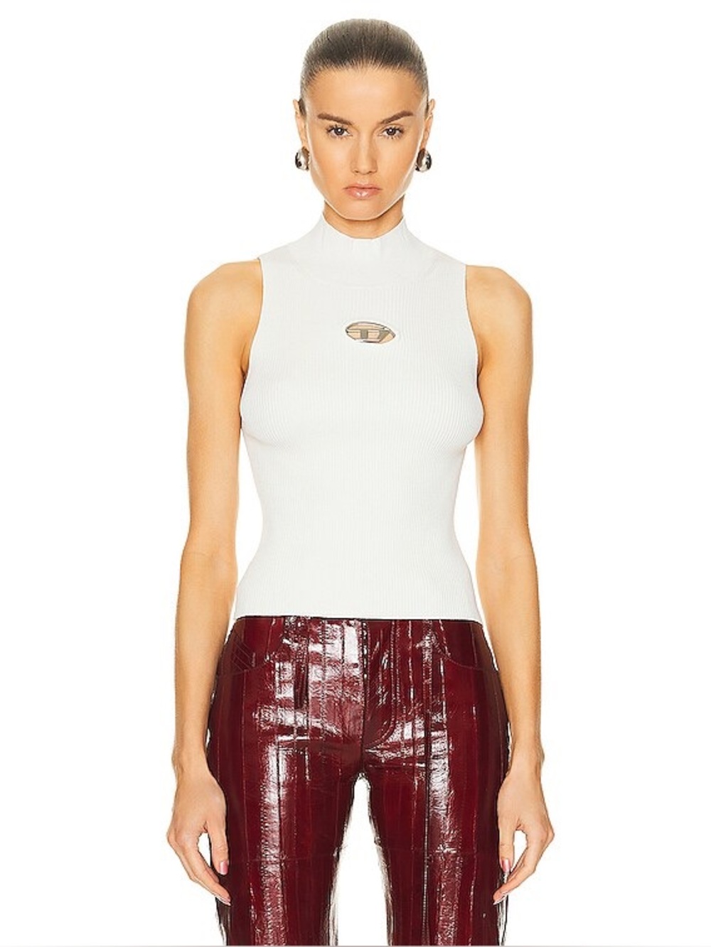 Diesel Onervax High Neck Ribbed Tank Women’s size M